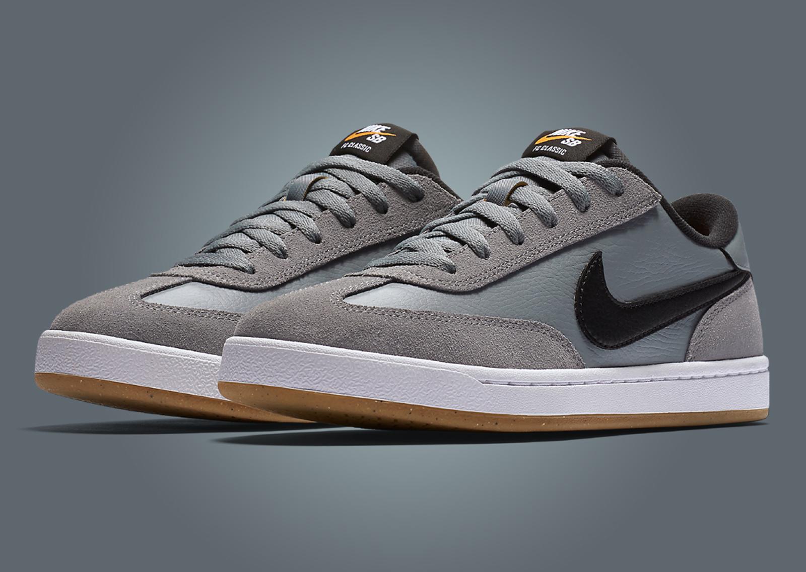 Nike SB FC Classic Cool Grey Black Angle