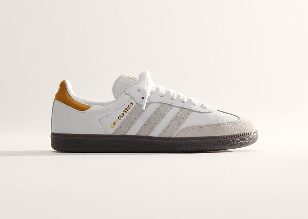 adidas gazelle silver green womens Kith Classics x adidas Samba OG Program White main image 1
