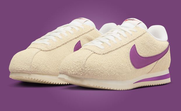 Nike cortez purple top mens