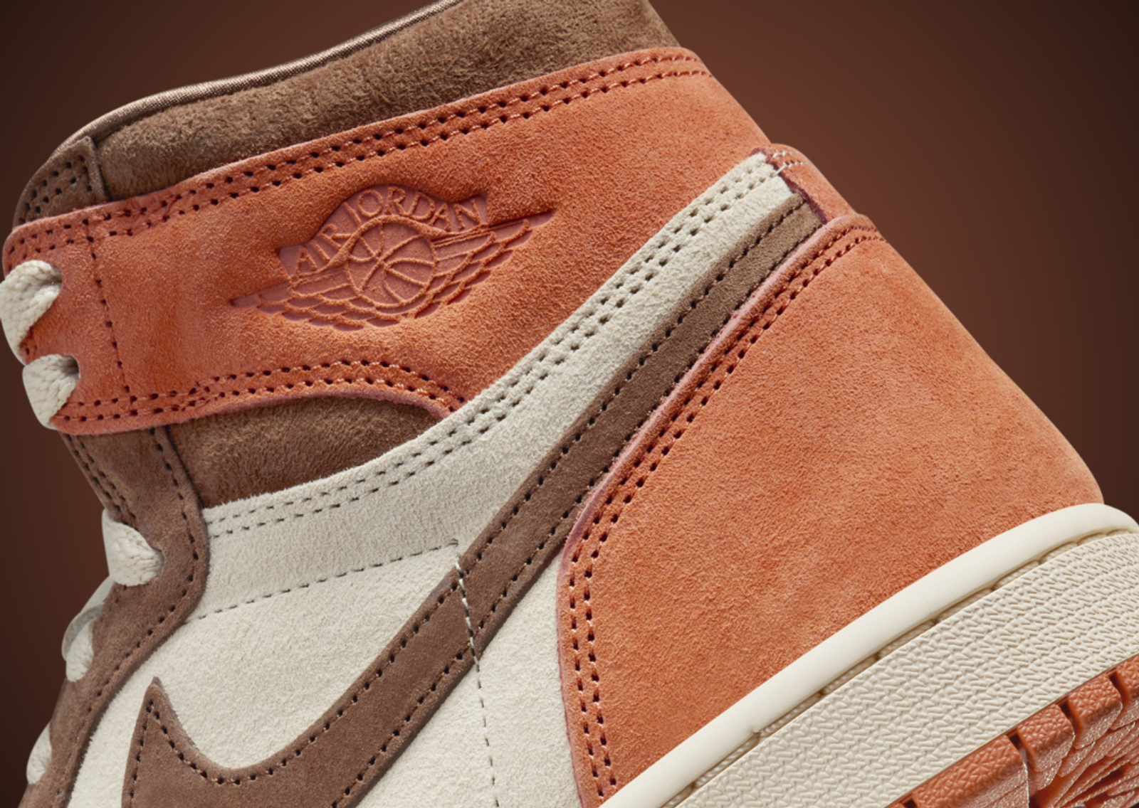 Air Jordan 1 Retro High OG SP Dusted Clay (W) Heel Detail