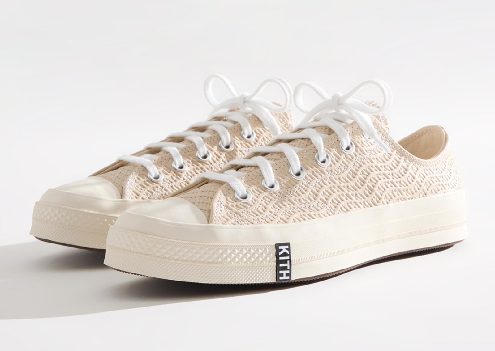 Kith Classics x Converse Chuck Taylor All Star 70 Ox Beige Angle