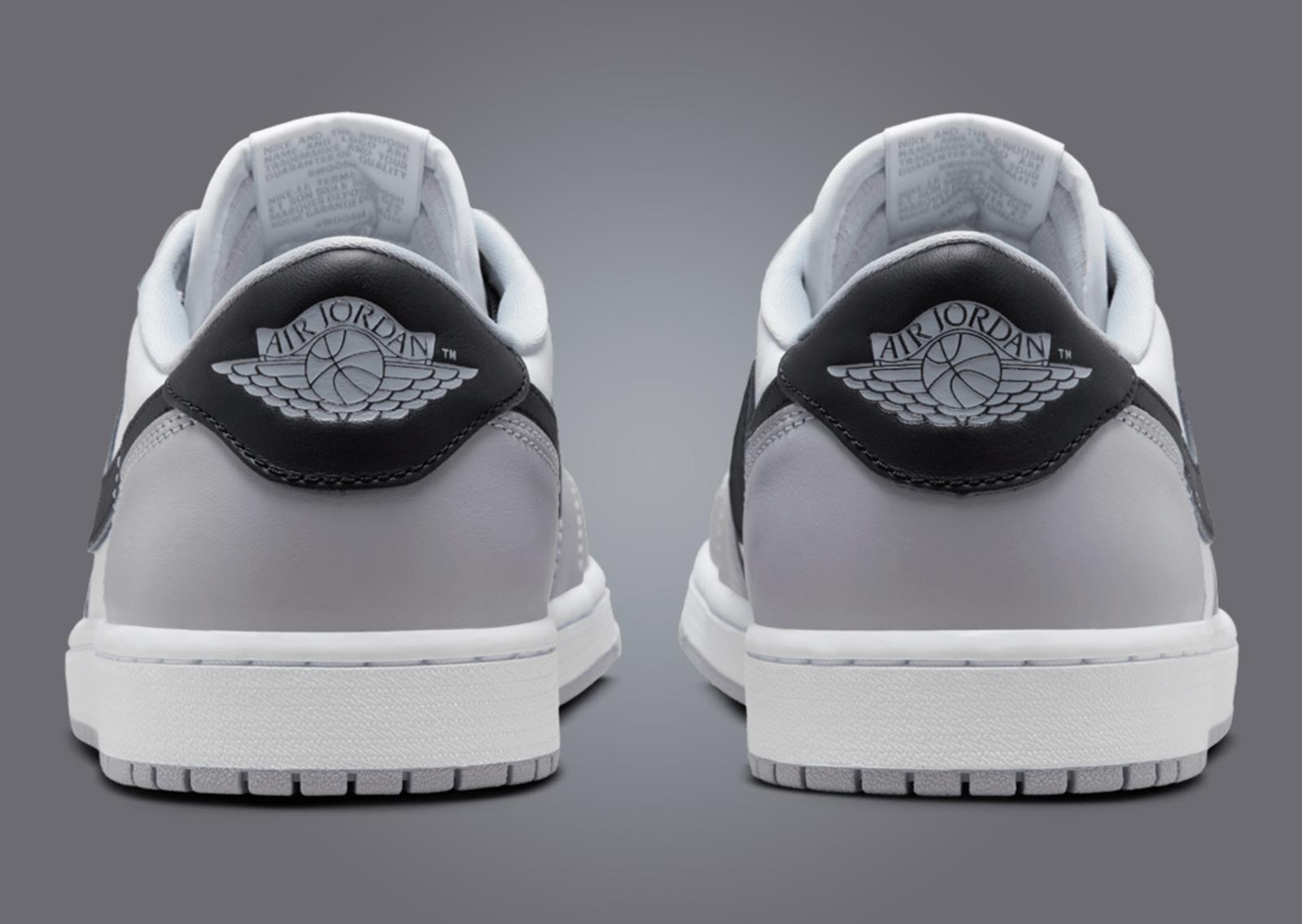 Air Jordan 1 Retro Low OG Wolf Grey Heel