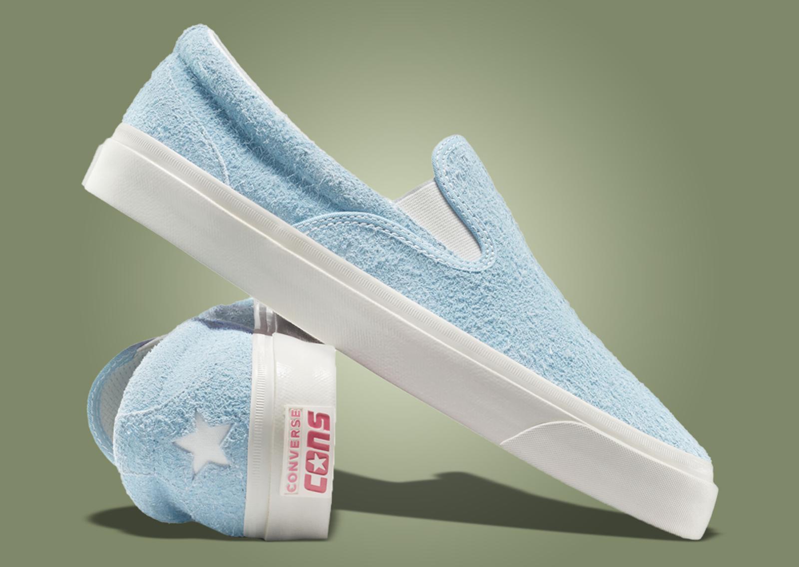 GOLF le FLEUR* x Converse One Star Slip Pro Forget-Me-Not Angle