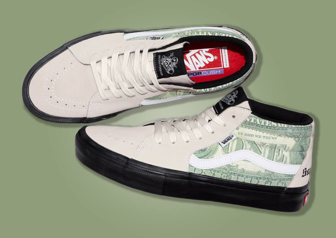 Supreme and Vans Add Dollar Bills to the Era and Grosso Mid