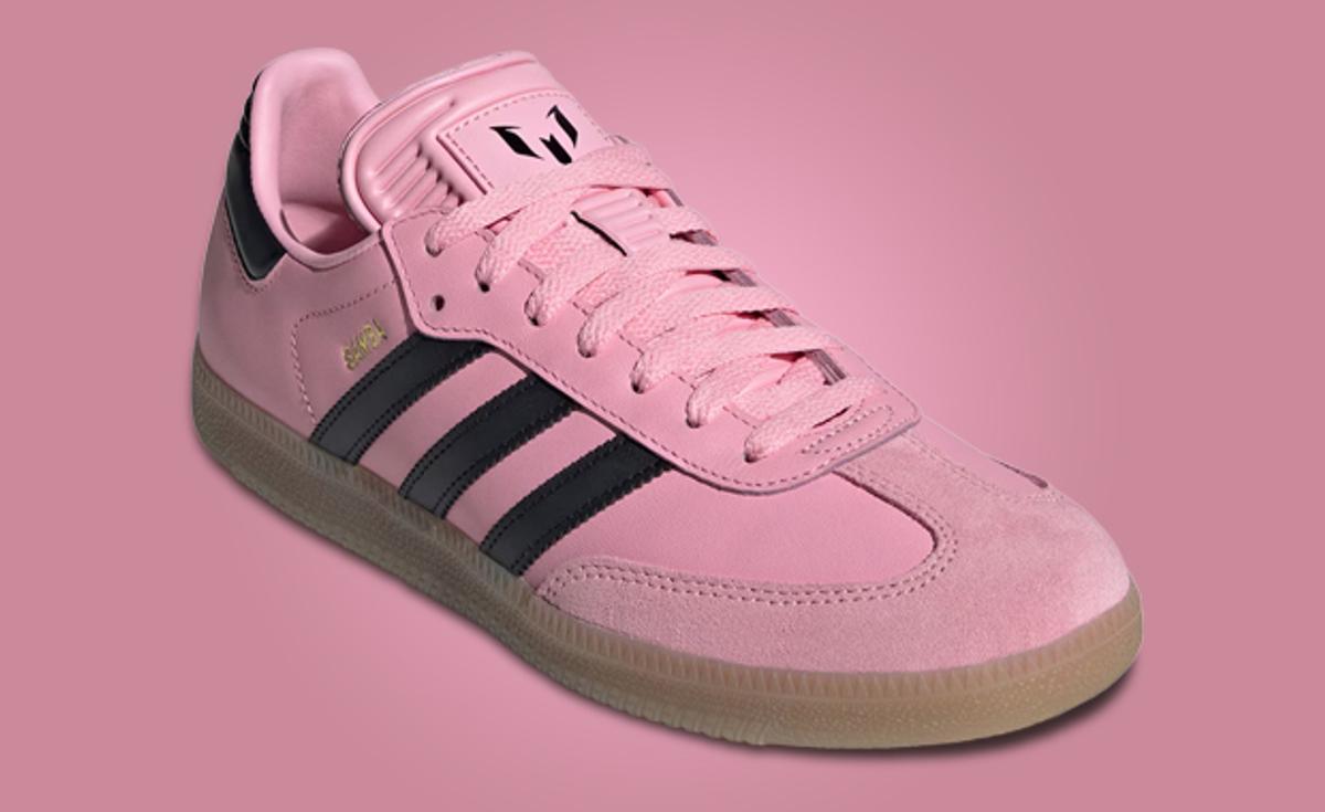 The Messi x adidas Samba Indoor Cleat Pink Releases in 2024