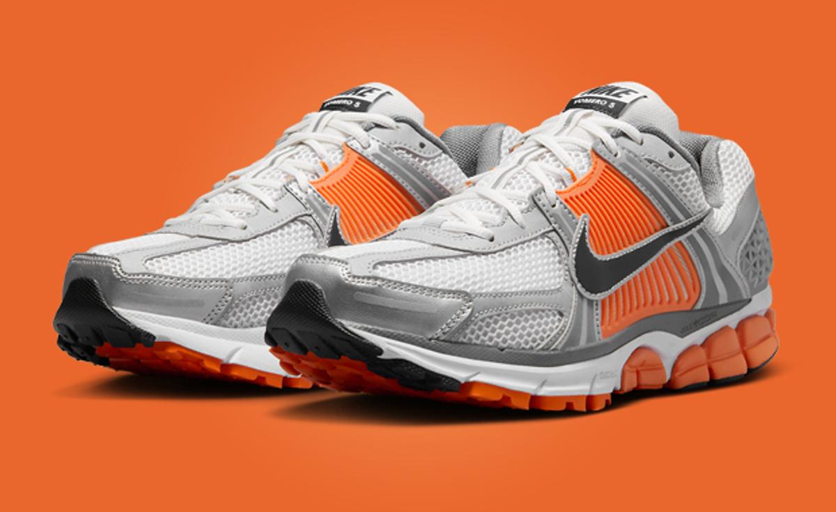 The Nike Zoom Vomero 5 Platinum Tint Safety Orange Releases Spring 2024