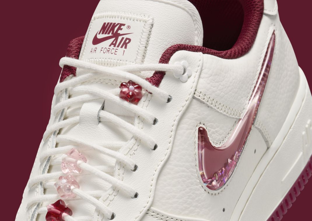 The Nike Air Force 1 Low Valentine's Day Glitter Swoosh Releases February  2024