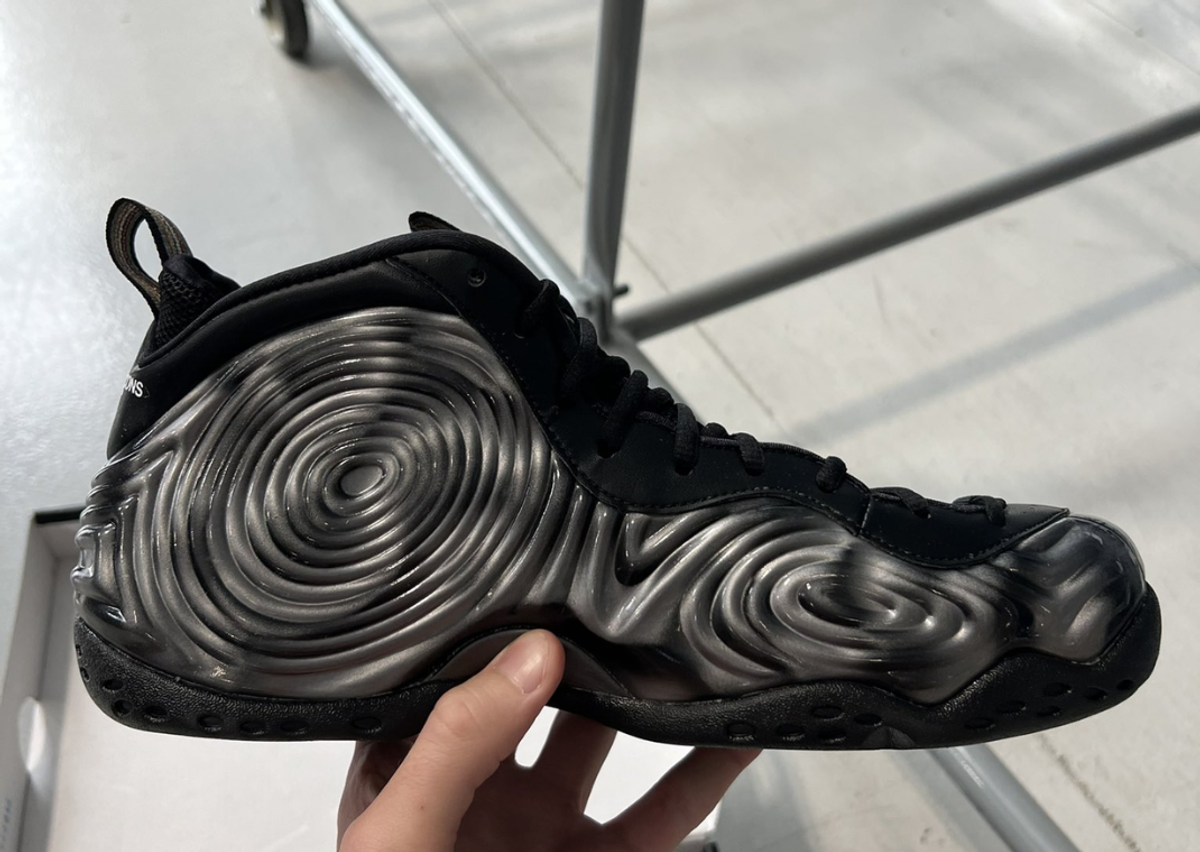 The CDG Homme Plus x Nike Air Foamposite One SP Black White 