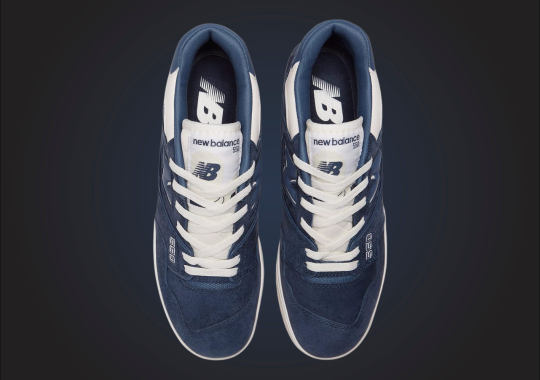 スニーカー New Balance 550 Natural Indigo Suede New Balance New Balance 550 Natural Indigo Suede (BB550SLA