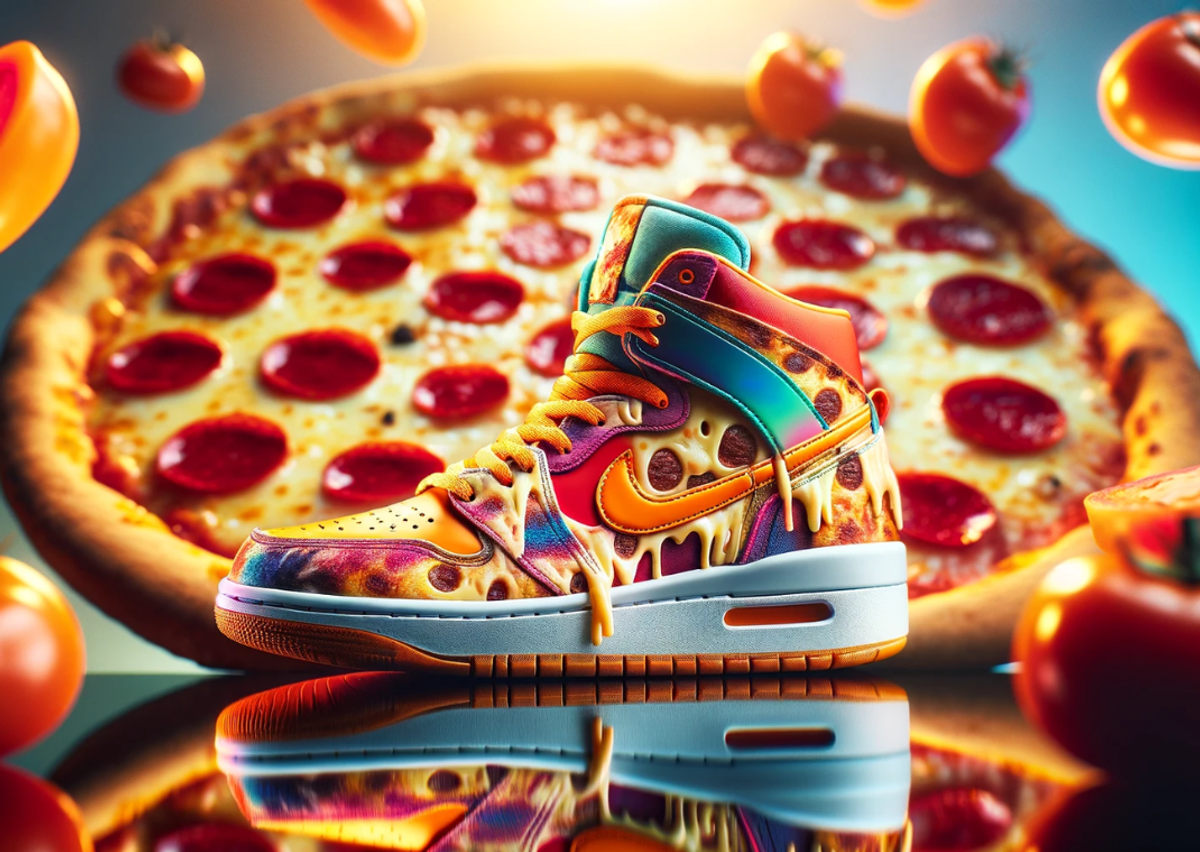 Pizza Themed Sneakers