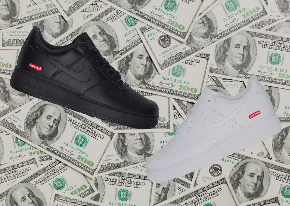 Supreme x Nike Air Force 1 Prices Continue To Increase