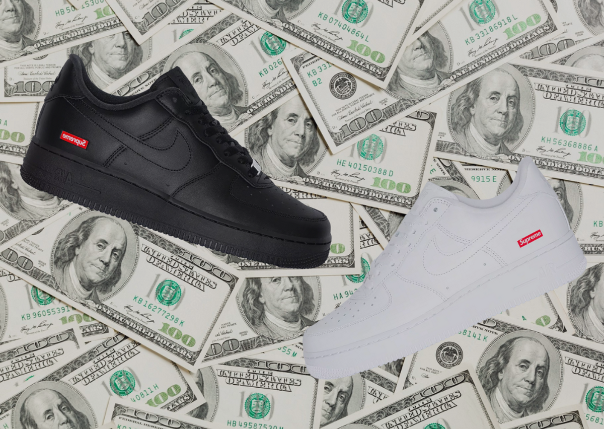 Supreme x Nike Air Force 1 Prices Continue To Increase