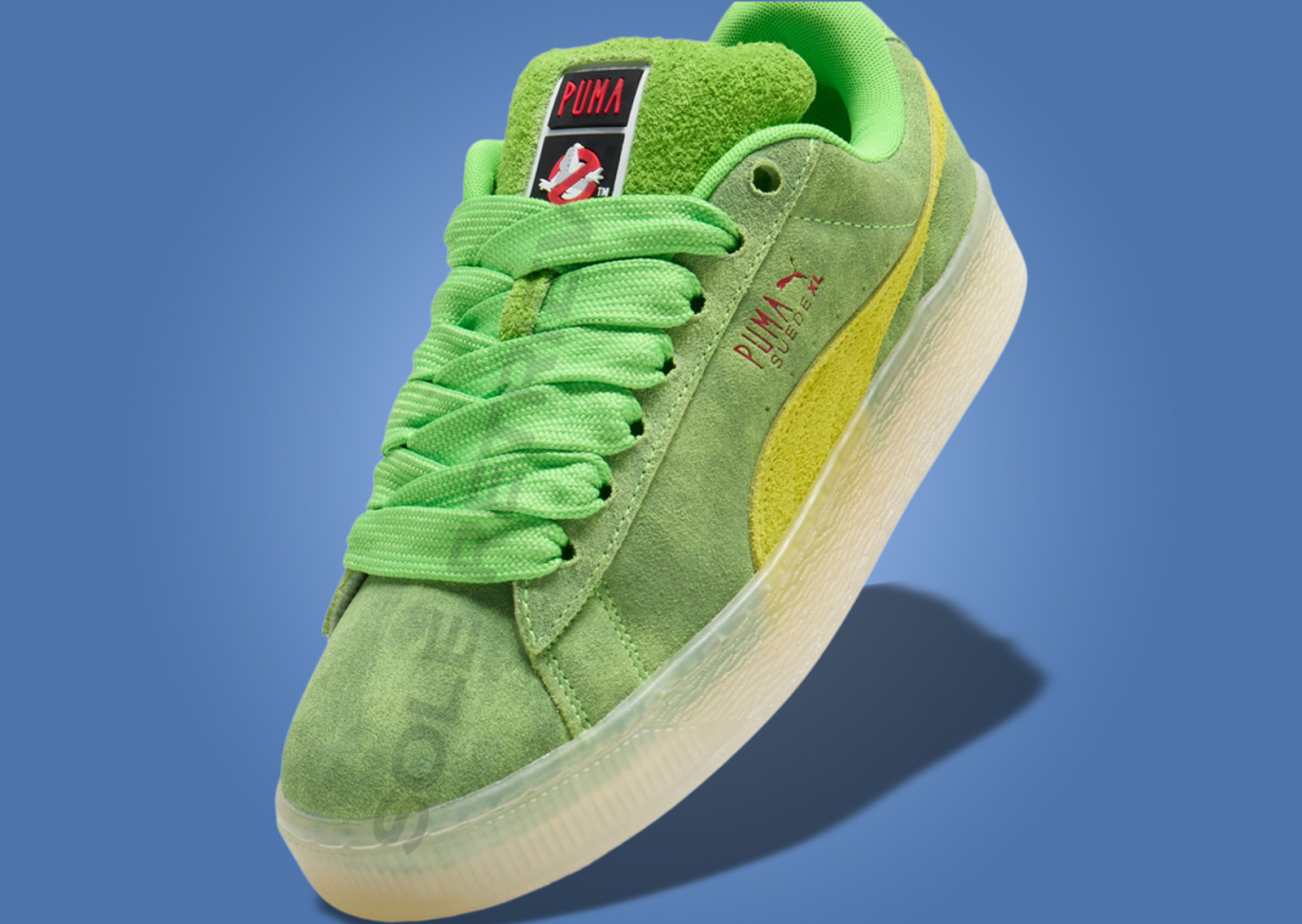 Ghostbusters x Puma Suede XL Slimer Toe