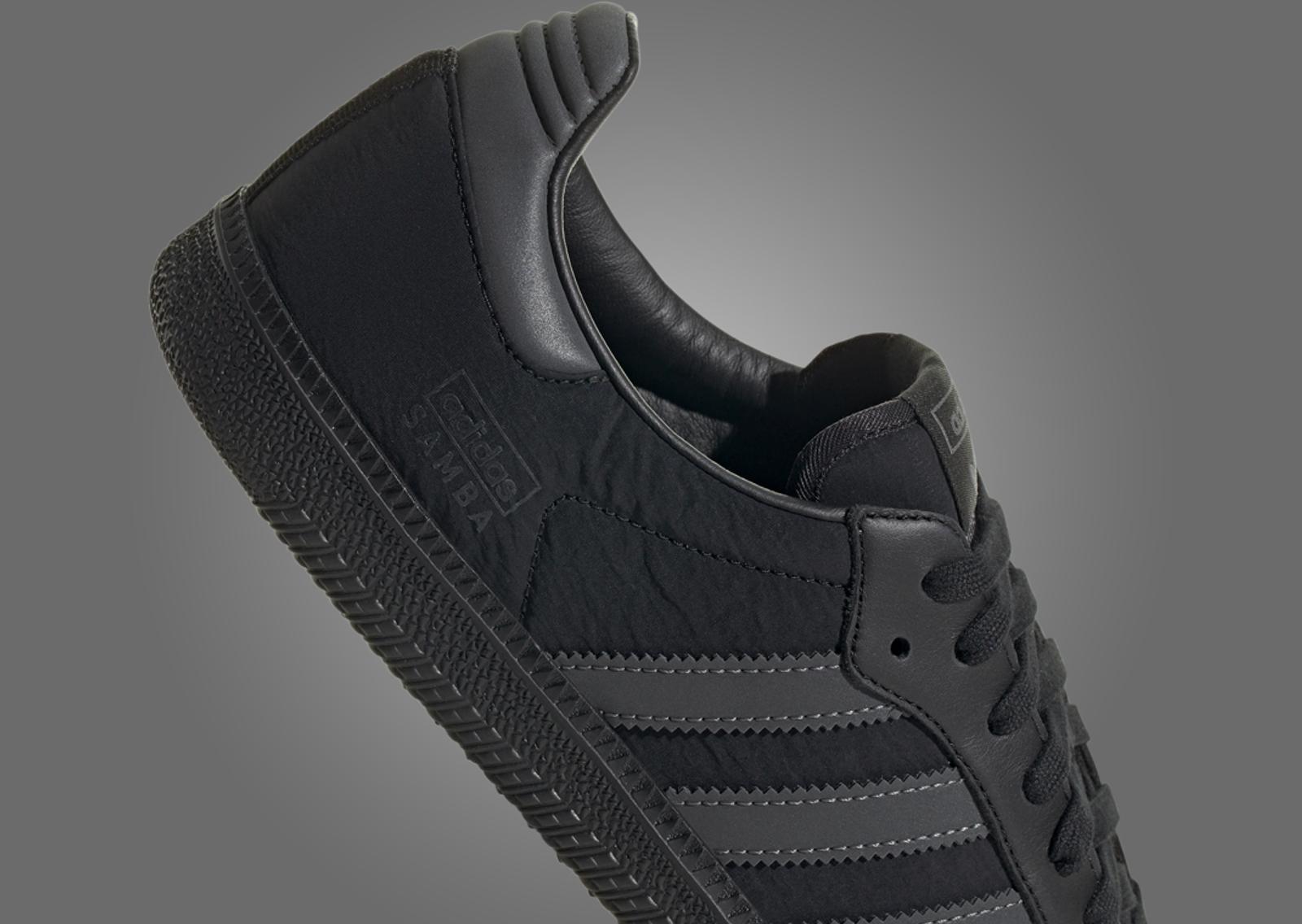 adidas Samba OG Core Black Crinkle Nylon 3M Heel