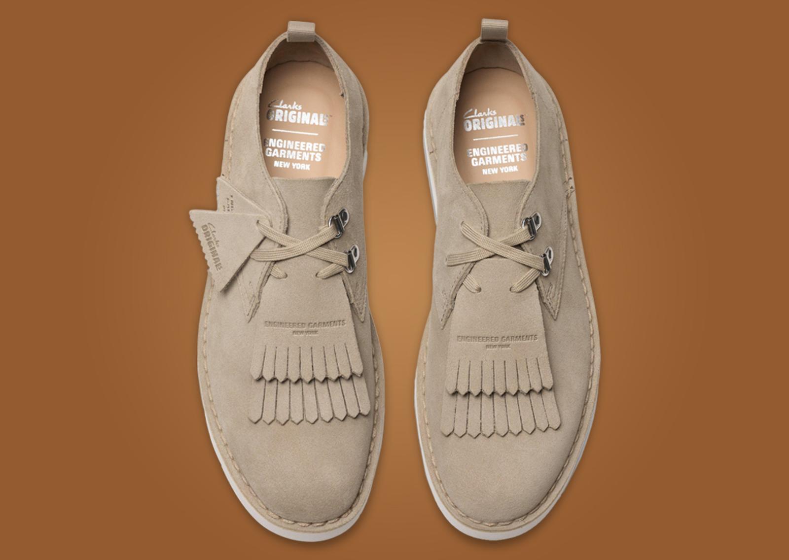 Engineered Garments x Clarks Originals Desert Khan Sand Top