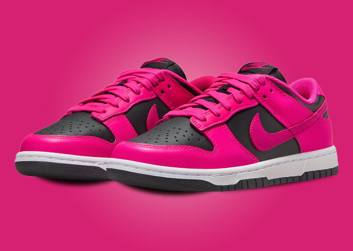 The Women's Exclusive Nike Dunk Low Fierce Pink Black Releases