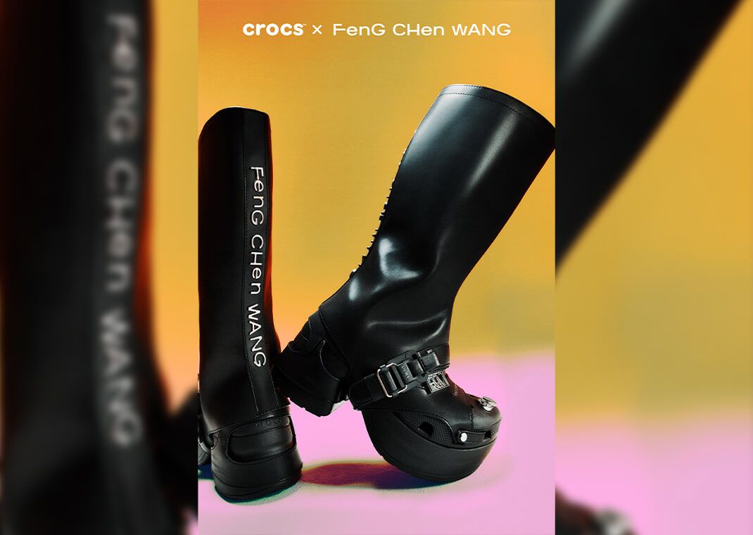 靴 Crocs x Feng Chen Wang Echo US8 26cm Feng Chen Wang Turns Crocs Clogs Into Stealthy Boots