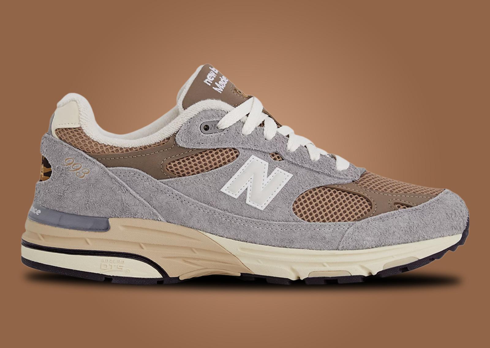 New Balance 993 Made in USA Sea Salt Castlerock Lateral