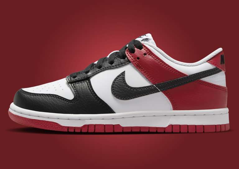 Nike Dunk Low Black Toe (GS) Lateral