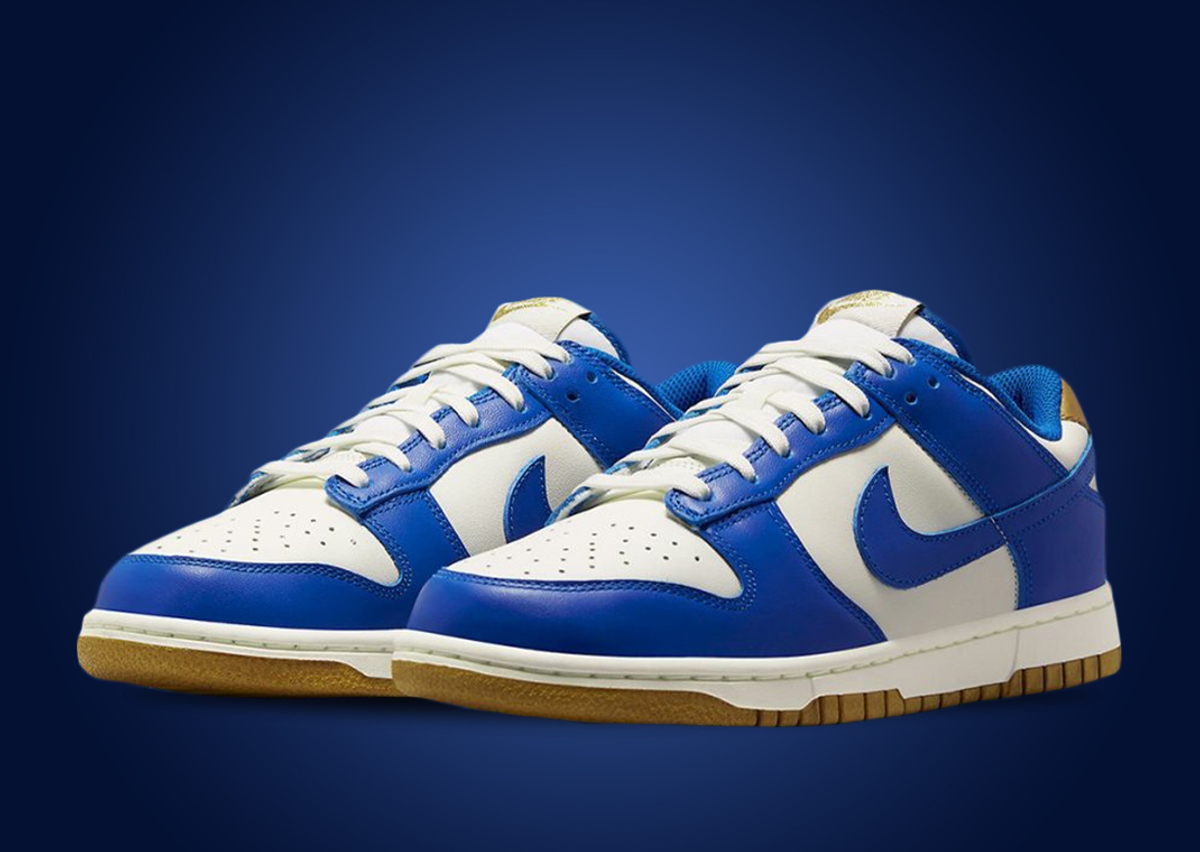 This Nike Dunk Low Gets A Game Royal And Sail Makeover