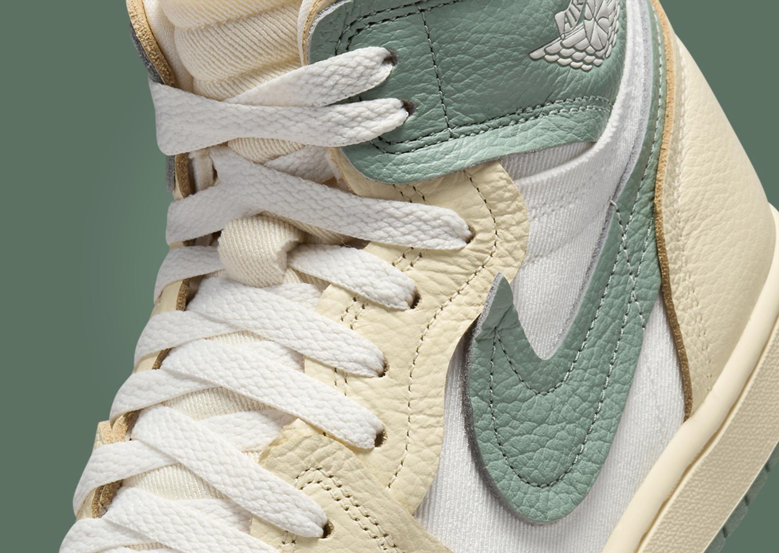 Air Jordan 1 High MM Legend Sand Jade Smoke (W) Midfoot Detail