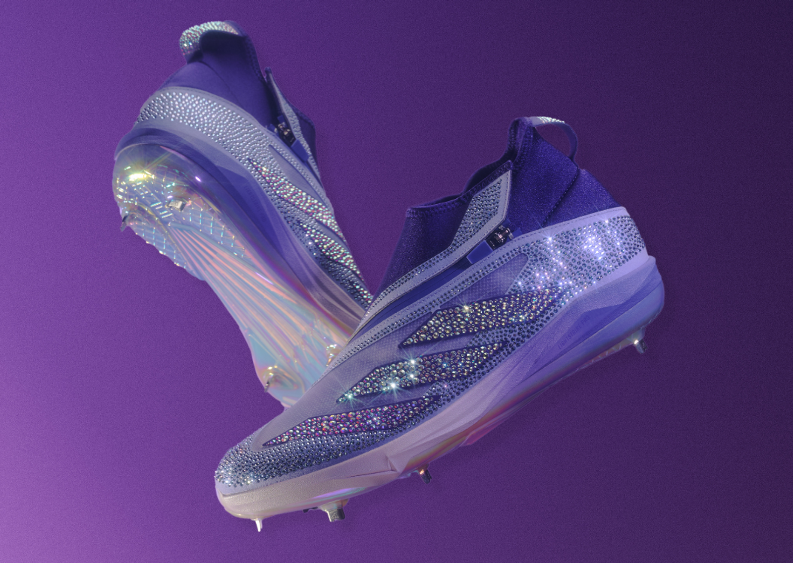 Swarovski x adidas Adizero Impact+ Light Purple Detail