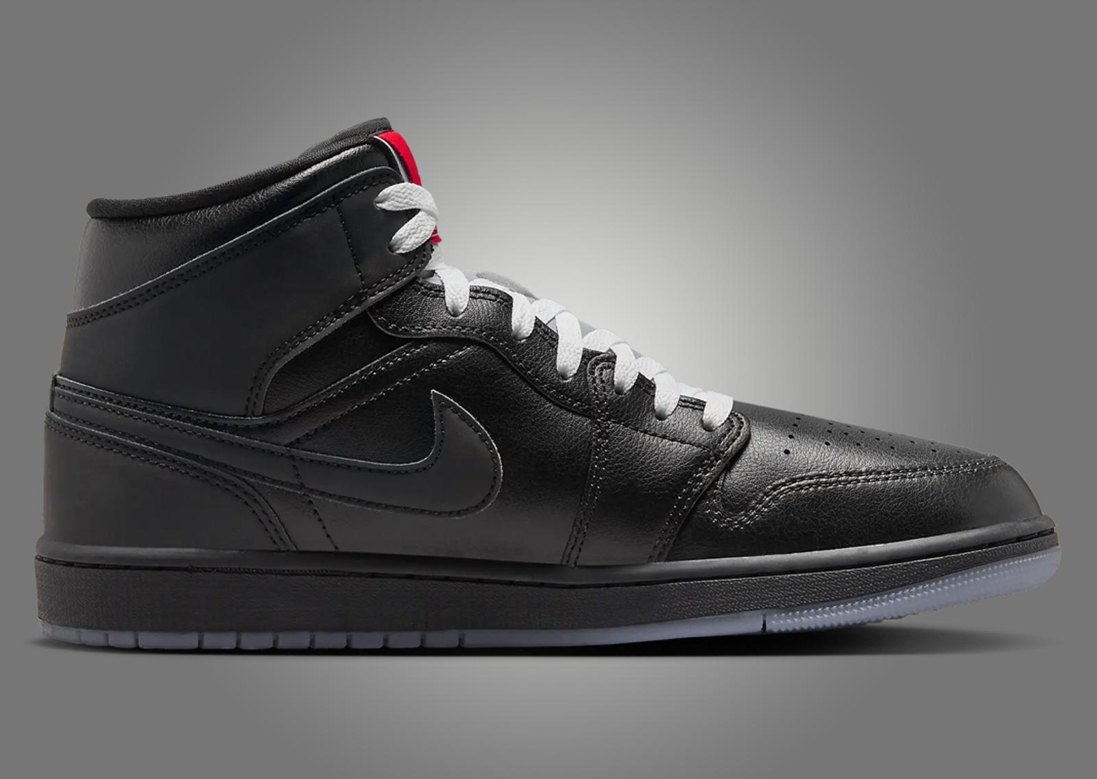 Air Jordan 1 Mid Black Metallic Medial