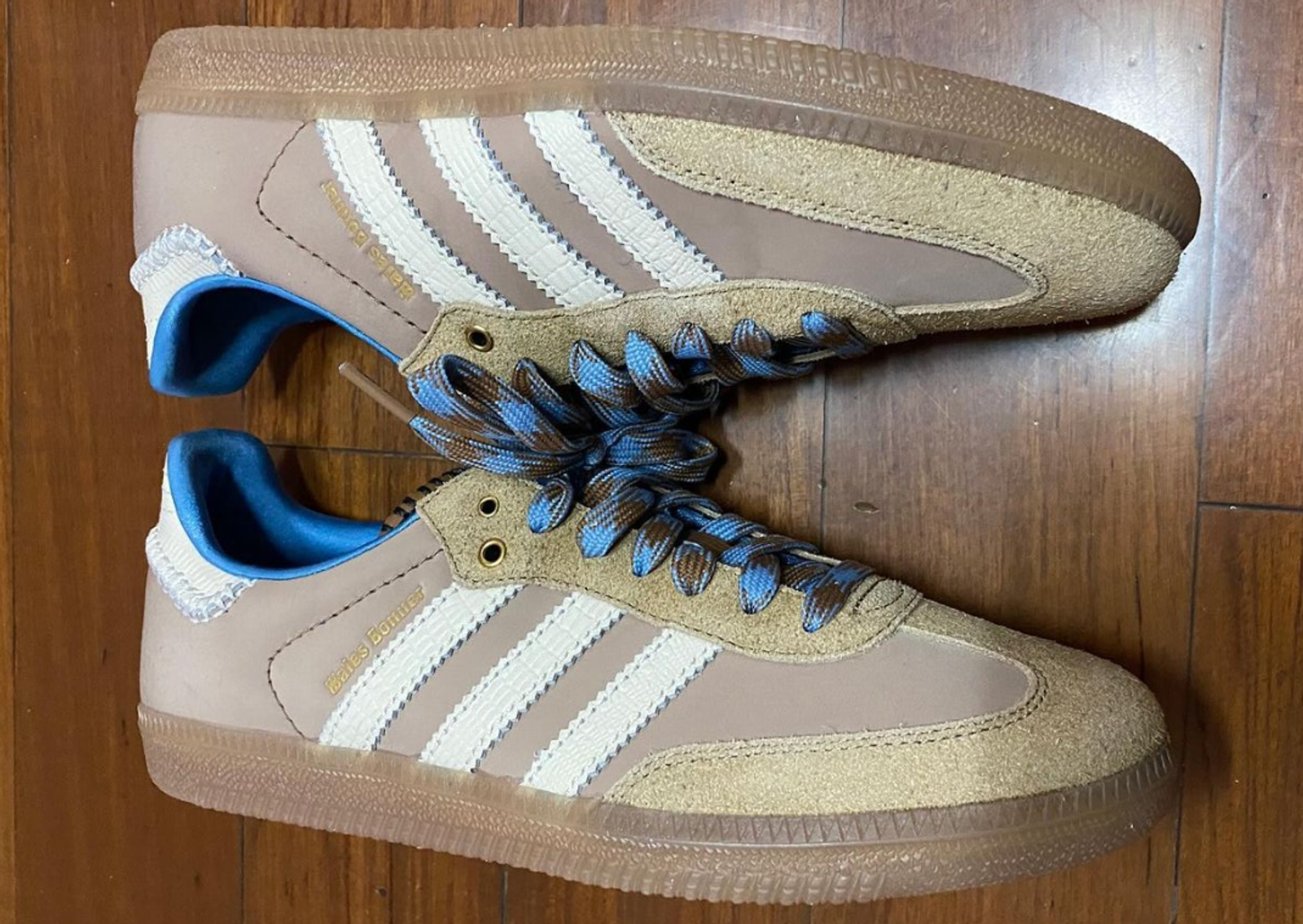 Wales Bonner x adidas Samba Tan White Left and Right