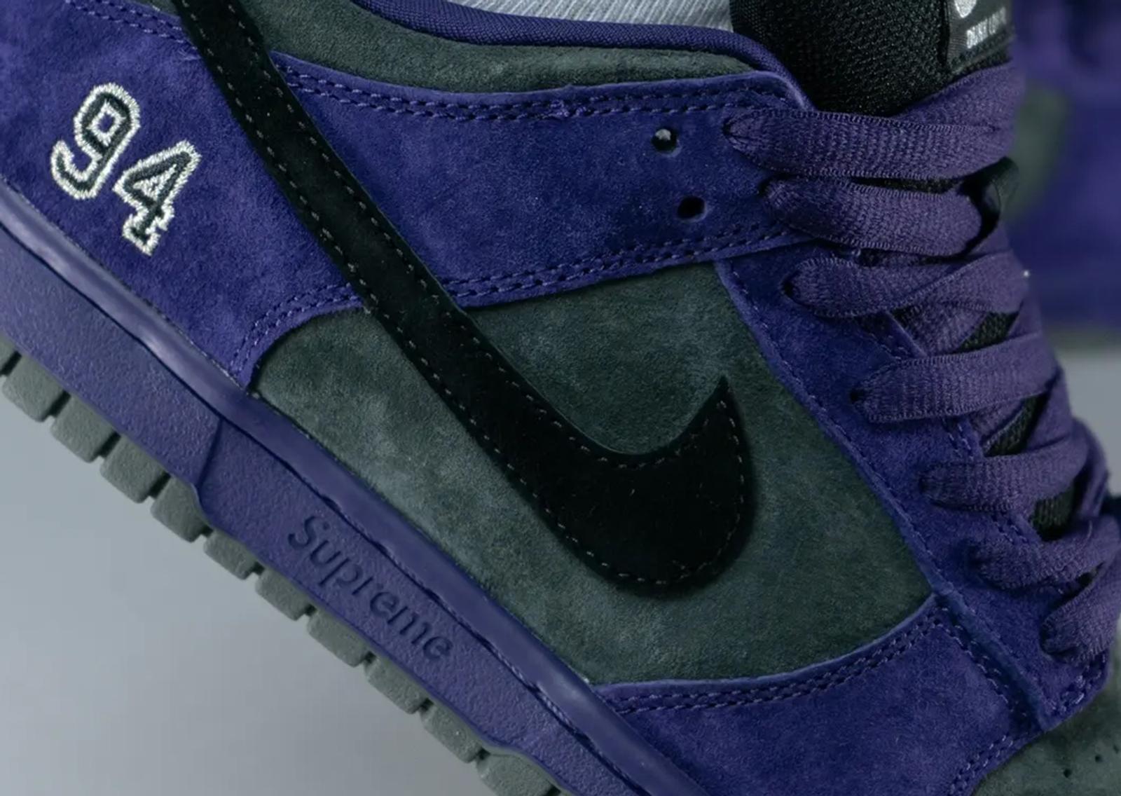 Supreme x Nike SB Dunk Low Ink Detail