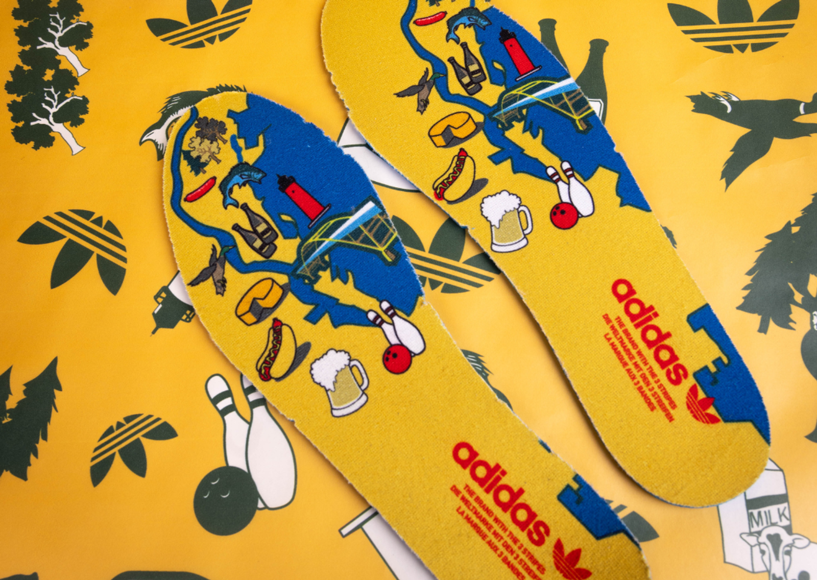 Clicks Kicks x adidas Rivalry 86 Low 414 Day Insoles