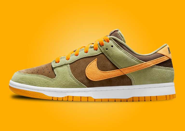 Nike Dunk Low SE Dusty Olive / Pro Gold - Light Olive - White