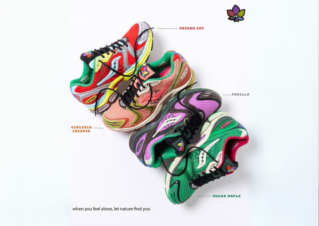 Jae Tips' Saucony ProGrid Triumph 4 Flowers Grow Uptown Collection