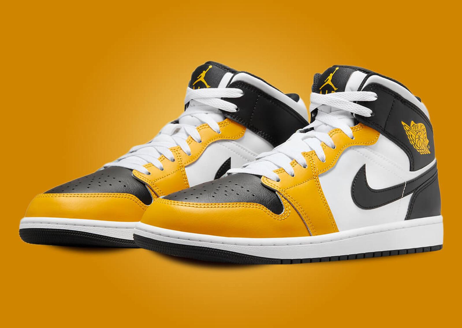 Air Jordan 1 Mid Yellow Ochre Angle