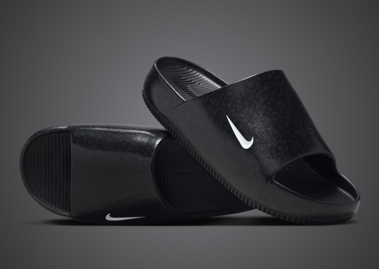 Nike Calm Slide Print Olympic Black Angle