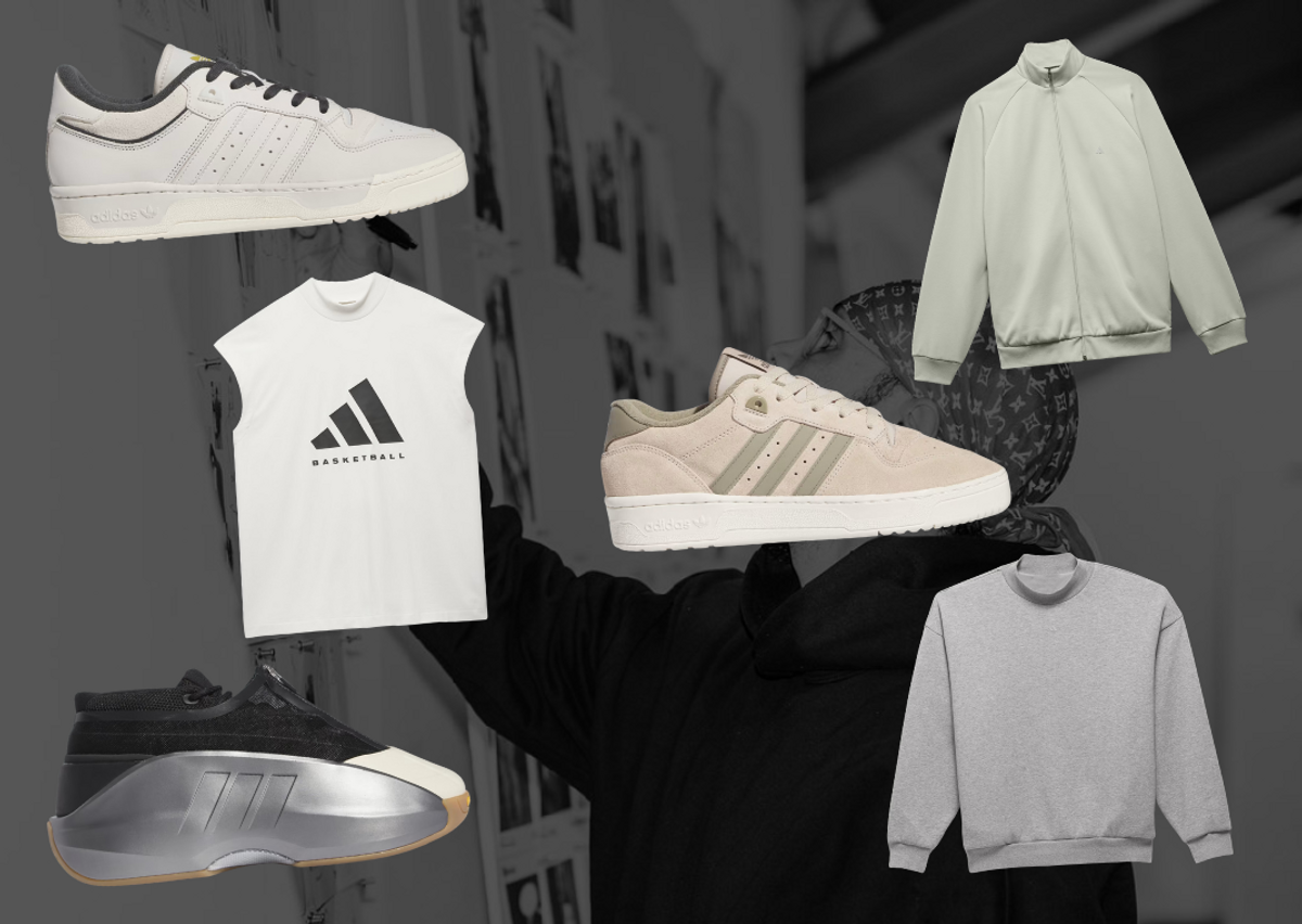 Collage of adidas Products That Align With Fear of God's Aesthetic