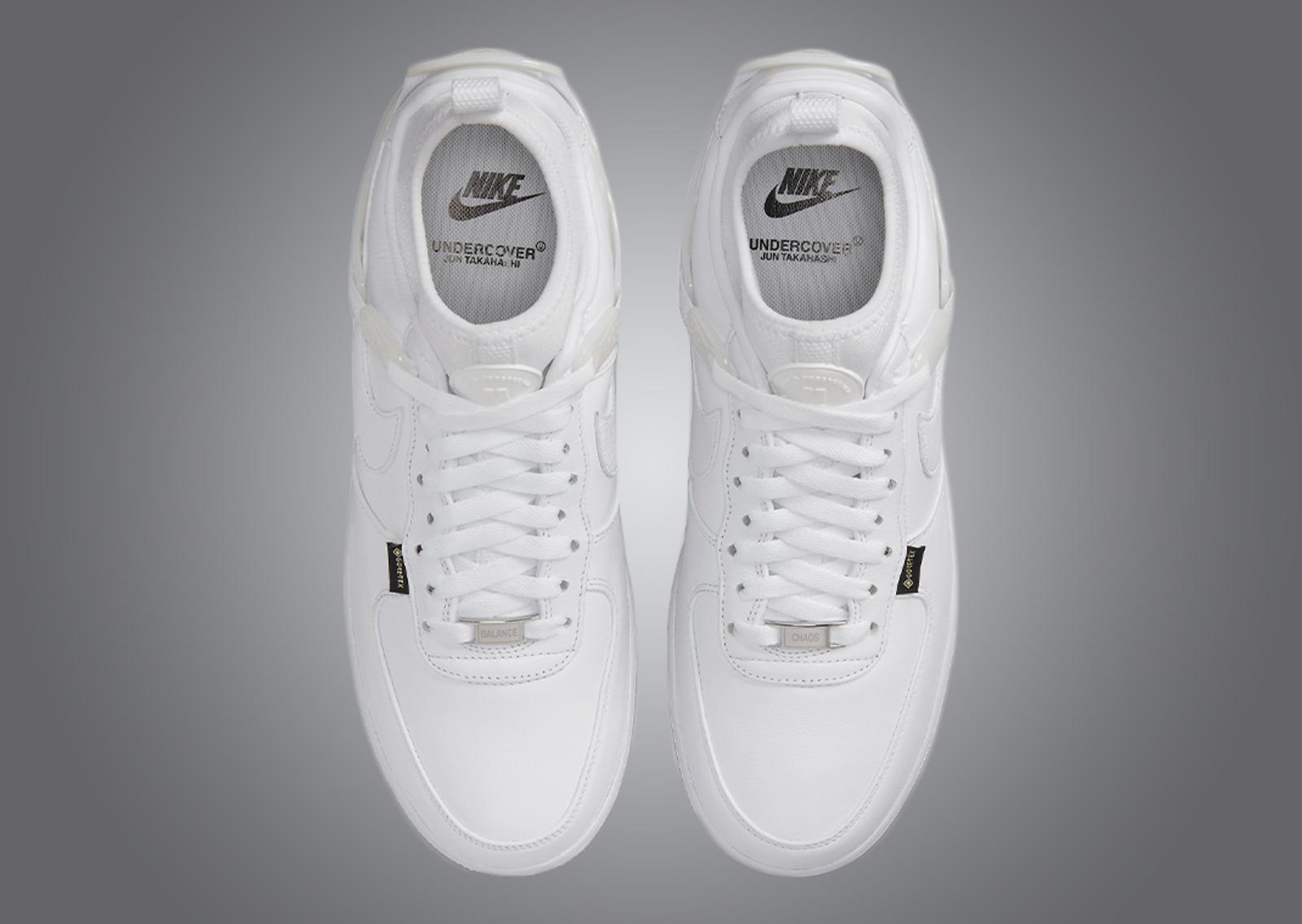 UNDERCOVER x Nike Air Force 1 Low Gore-Tex White Top View