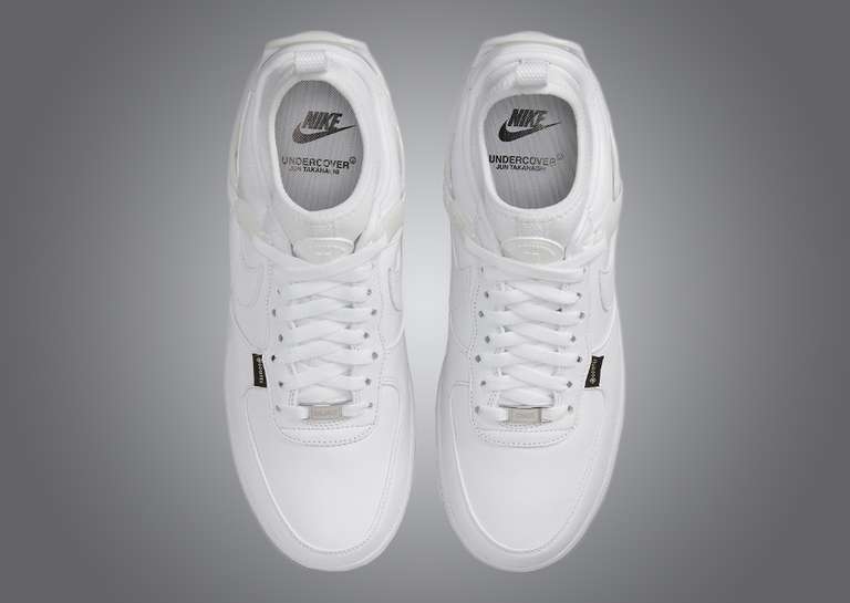 UNDERCOVER x Nike Air Force 1 Low Gore-Tex White Top View