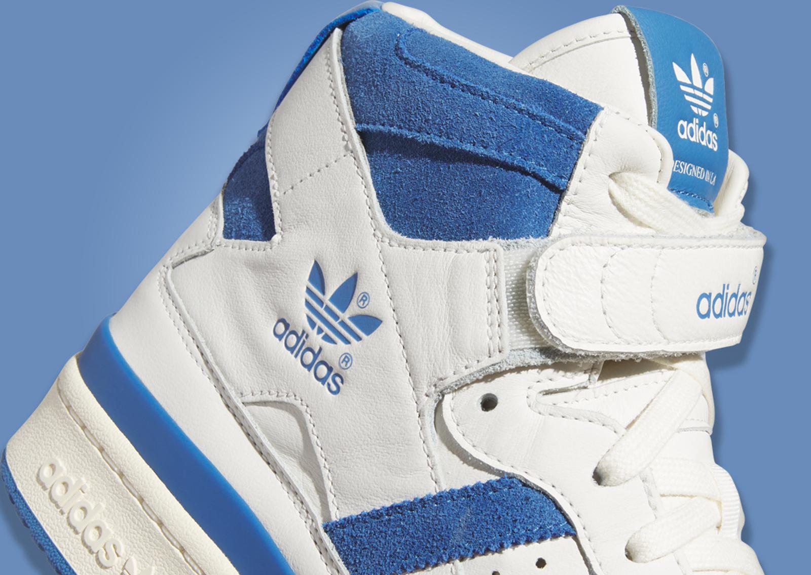 adidas Forum 84 High Cloud White Trace Royal Tongue