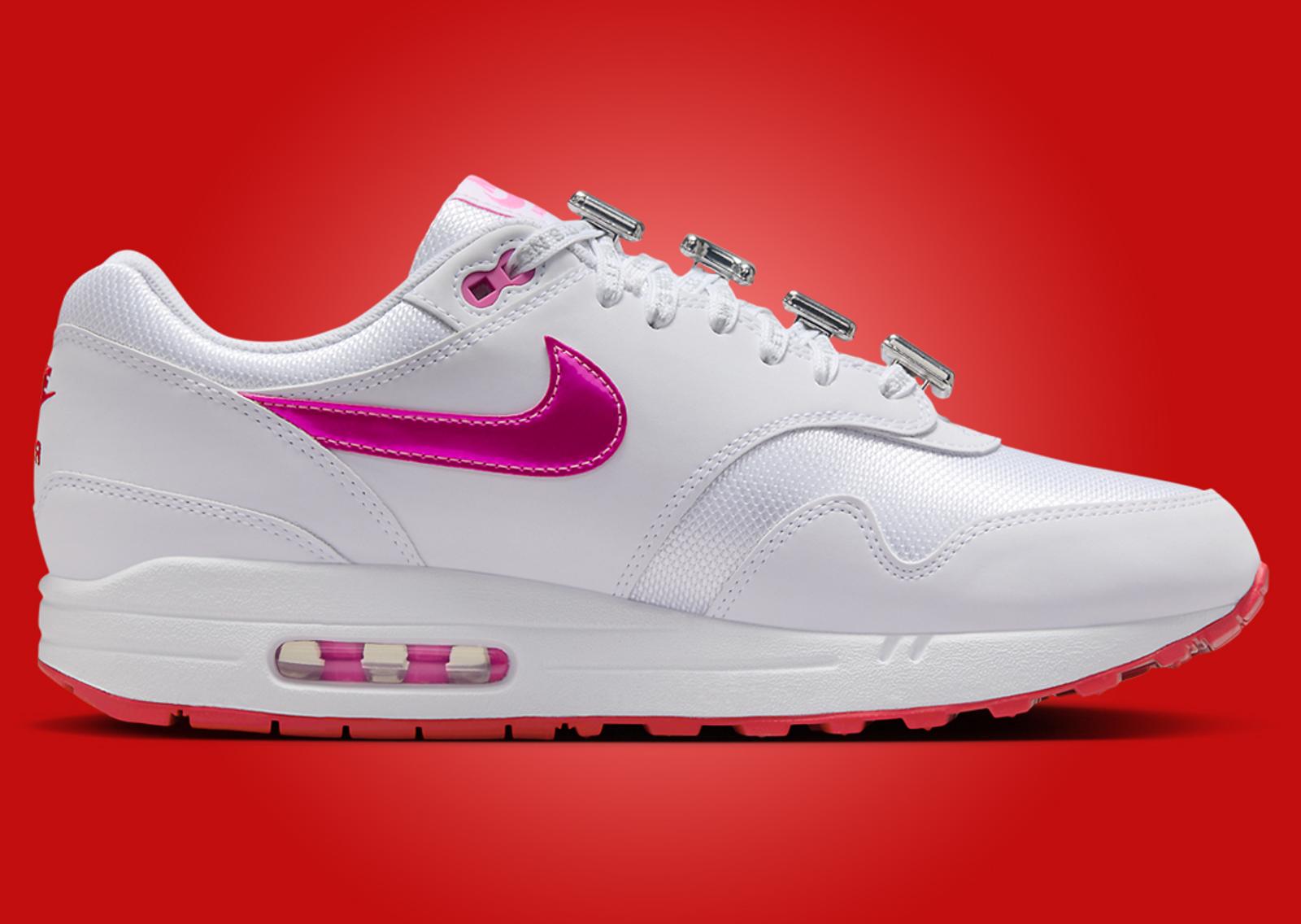 Nike Air Max 1 Valentine’s Day White (2025) Medial