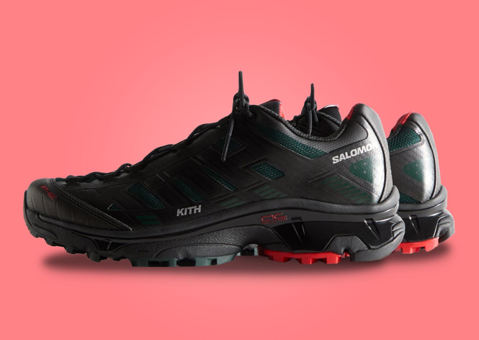 Kith x Salomon XT-4K Black Lateral