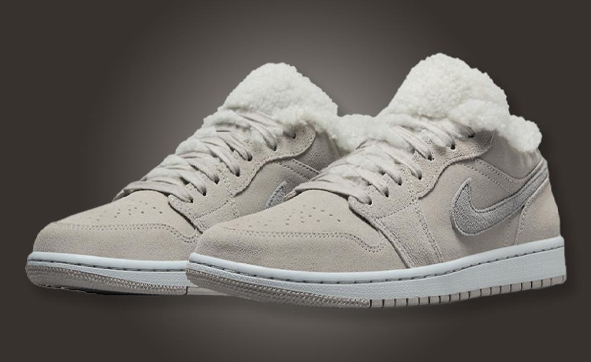This Air Jordan 1 Low Comes Sherpa Fleece Lined