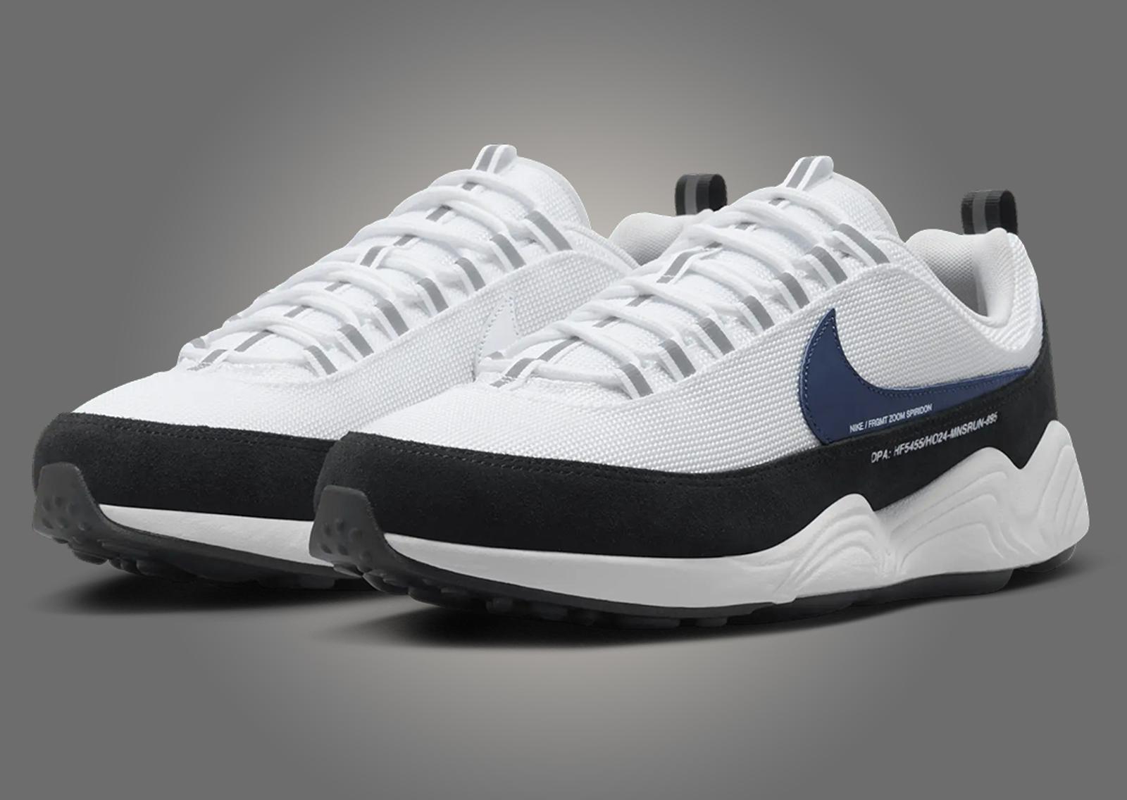 fragment design x Nike Air Zoom Spiridon SP White Angle