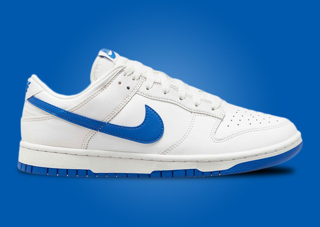 Hyper Royal Hits Accent This Nike Dunk Low