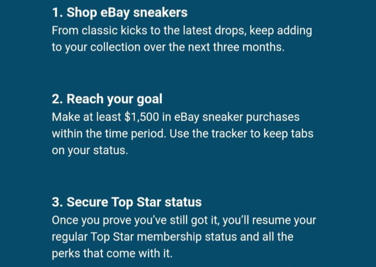 How to maintain eBay Top Star Status