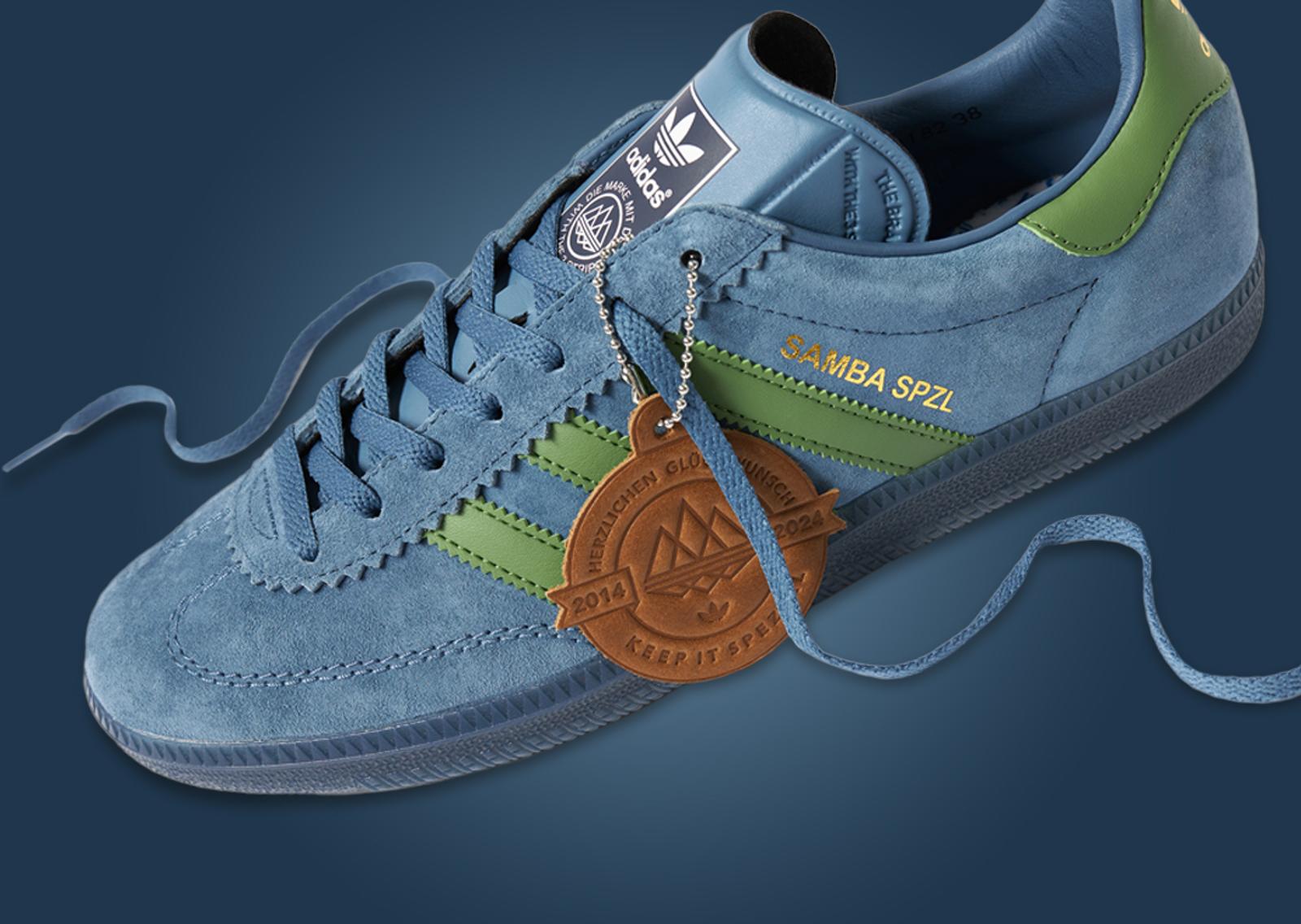 END. x adidas SPZL Samba Deco By The Sea Detail