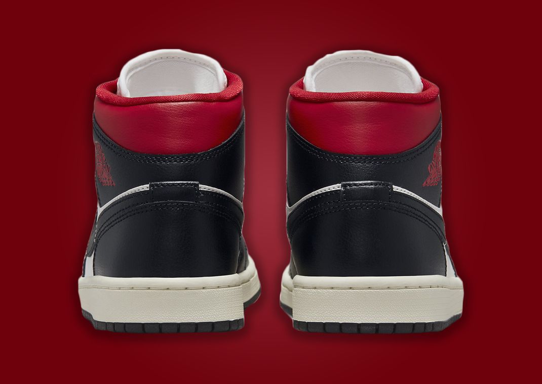 The Women's Air Jordan 1 Mid Black Gym Red Releases In January