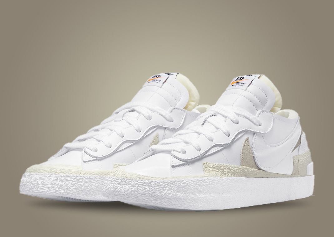 sacai Covers This Nike Blazer Low In White Photon Dust