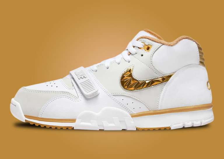 Nike Air Trainer 1 College Football Playoffs White Gold Lateral