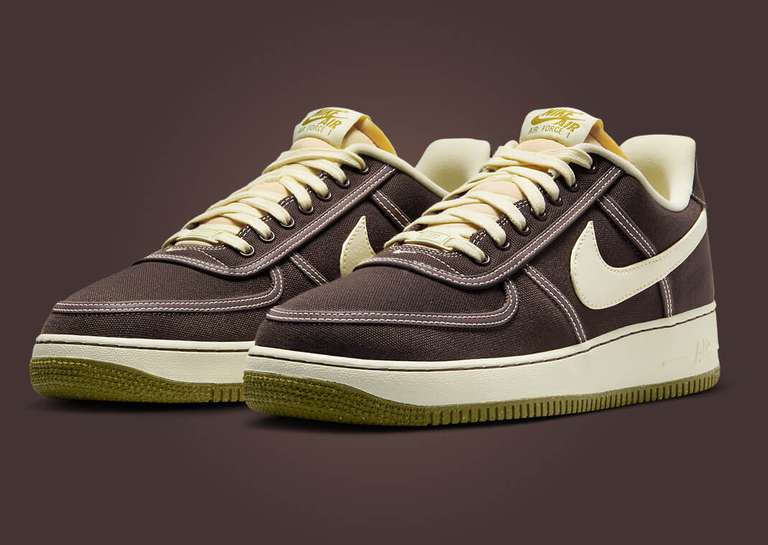 Nike Air Force 1 Low Canvas Baroque Brown Angle