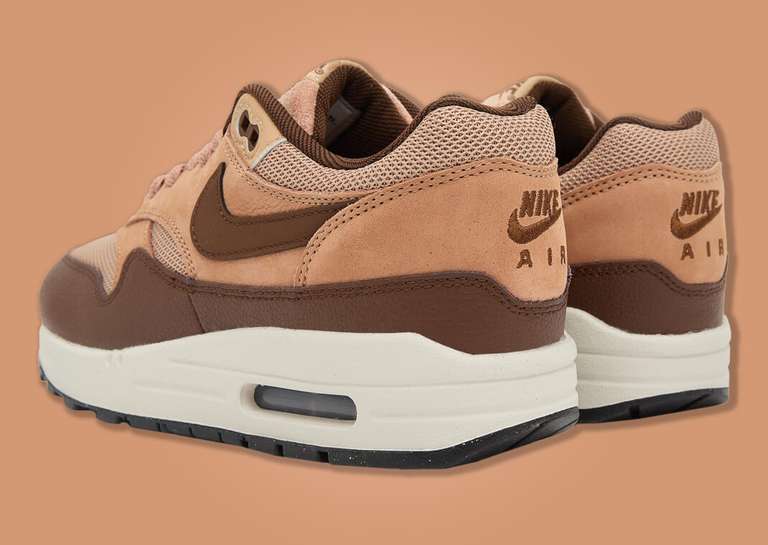 Nike Air Max 1 Cacao Wow Dusted Clay Heel Angle